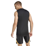 A man wearing the adidas All Blacks 26/27 Marvel Performance Training Singlet is standing and facing away from the camera.