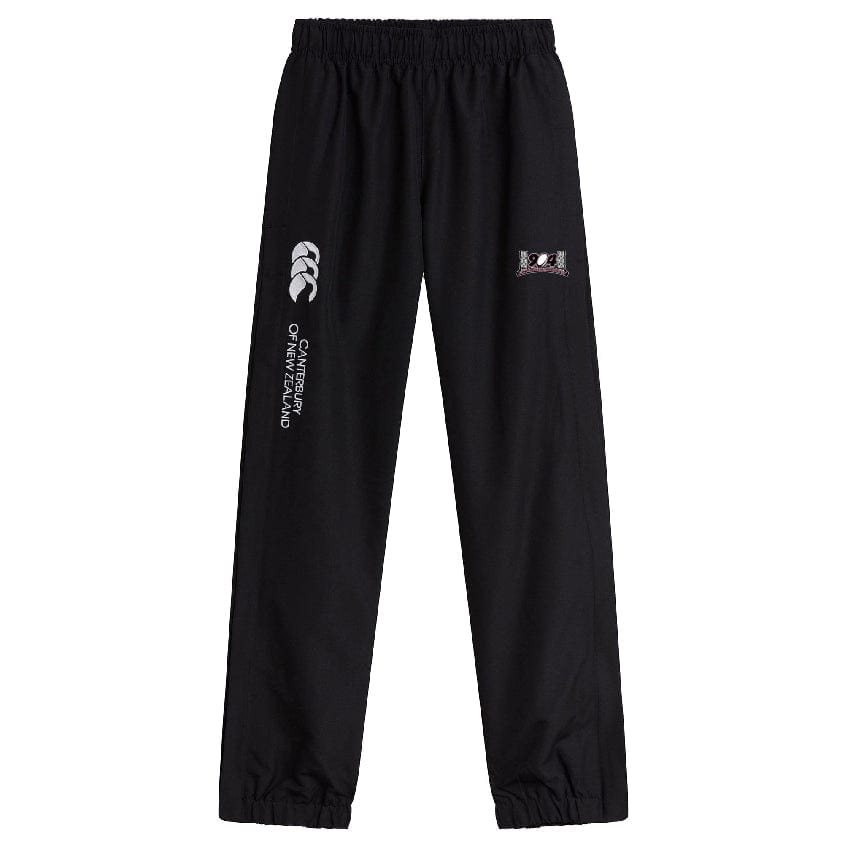 Introducing the Jacksonville Women's Rugby Cuffed Hem Stadium Pant by EMB Canterbury, featuring a quick-drying fabric and the iconic Canterbury of New Zealand logo. This stylish pair of pants also includes an additional logo on the right leg and boasts a comfortable cuffed hem.