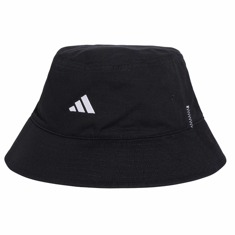 The All Blacks 25/26 Bucket Hat by adidas features a white adidas logo on the front and visible white side stitching, blending comfort and style—perfect for showing your team pride.