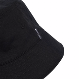 Close-up of the All Blacks 25/26 Bucket Hat by adidas, featuring detailed stitching and a side eyelet—the ideal addition to any rugby fan's hat collection.