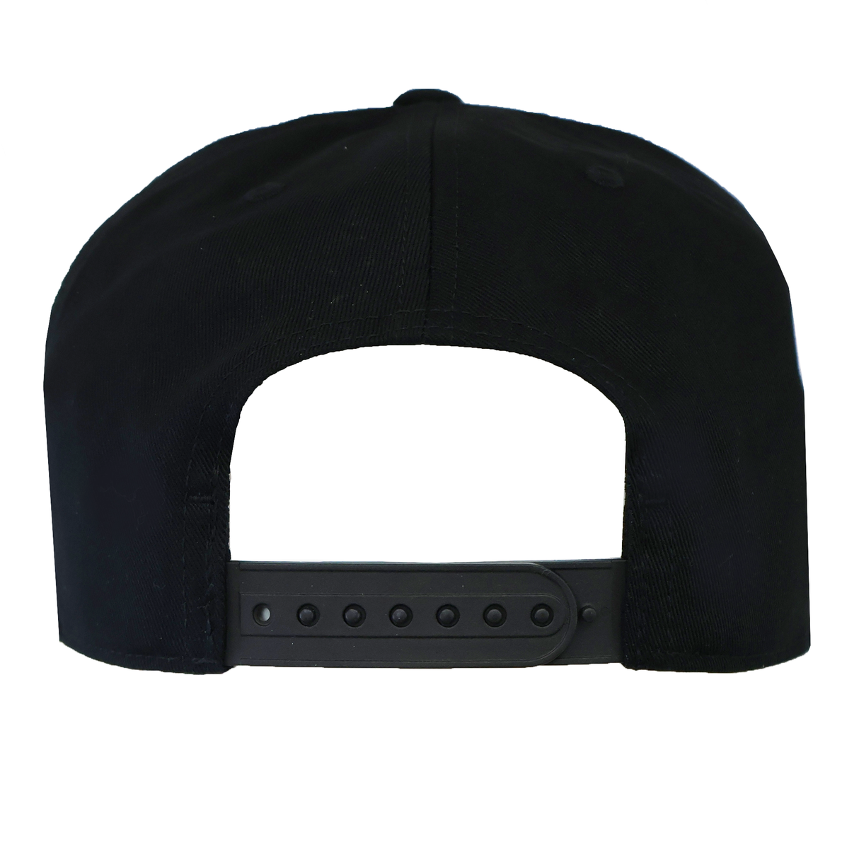 The adidas All Blacks 25/26 Snapback Cap, shown from the back, features an adjustable snapback closure and an embroidered silver fern design.