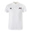 The Jacksonville Women's Rugby Waimak Polo by EMB Canterbury is a white shirt featuring two logos on the chest. The left logo depicts three overlapping "C" shapes, known as the Canterbury logo, while the right logo showcases tennis ball and net imagery. It is crafted from a comfortable Cotton Polyester blend.