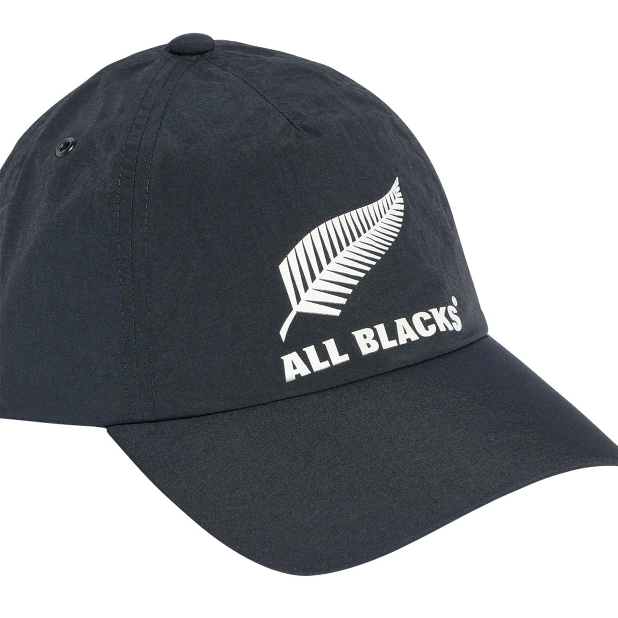 The adidas All Blacks 25/26 Tech Baseball Cap features the iconic silver fern logo and "ALL BLACKS" in white on the front.