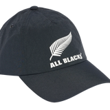 The adidas All Blacks 25/26 Tech Baseball Cap features the iconic silver fern logo and "ALL BLACKS" in white on the front.