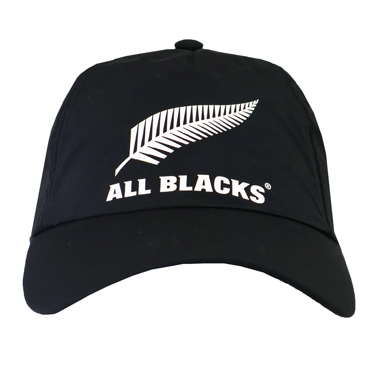 The All Blacks 25/26 Tech Baseball Cap by adidas features a white silver fern logo and "ALL BLACKS" text on the front.