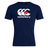 The WRS Canterbury Japan CCC Flag Club T-Shirt showcases a navy blue color with the classic white and red Canterbury logo on the front, made from a comfy cotton blend.