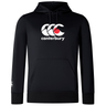 The Canterbury Japan CCC Club lightweight hoodie by WRS Canterbury is crafted from polyester, featuring a white and red logo on the chest, a front pocket, and a practical hood.