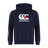 The Canterbury Japan CCC Flag Club Hoodie by WRS Canterbury is a navy blue hoodie with a white "Canterbury" logo of three overlapping "C" shapes on the front and has Canterbury branding in white on the left sleeve.