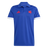 Show your pride in the France FFR Home Supporters Replica Polo by adidas—a blue short-sleeve polo with white sleeve cuffs and bold red adidas and rooster logos. Perfect for every France Rugby supporter.