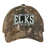 Introducing the Lewis County Elks Realtree Camo Cap by EMB S&S Activewear—a classic adjustable hat featuring “Lewis County Elks Rugby” embroidered in white and gray on the front, showcasing a timeless Realtree Xtra pattern for exceptional style and comfort.