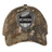 ICRON Realtree Camo Cap featuring an adjustable woodland print, an embroidered shield and football logo, and “ICRON” text.