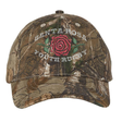 The Santa Rosa Youth Rugby Realtree Camo Cap by EMB S&S Activewear features Realtree Xtra camo, a red rose, and “Santa Rosa Youth Rugby” embroidered on the front. This adjustable hat blends rugged outdoor style with team pride.