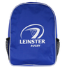 Leinster Backpack 24/25 by Castore, with the "Leinster Rugby" 24/25 logo on the front and black mesh side pockets.