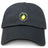 The EMB S&S Activewear Littleton Women Rugby Club Adult Low-Profile Cotton Twill Dad Cap features an embroidered team logo—a lemon and rugby ball—on the front.