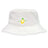 The EMB S&S Activewear Littleton Women Rugby Club Crusher Bucket Cap is a white cotton twill hat with a yellow lemon graphic and “LITTLETON LEMONS WOMEN'S RUGBY CLUB” text, combining stylish sun protection with team spirit.