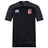 The Lincoln City Youth Rugby Vapodri Evader Jersey by EMB Canterbury is a black short-sleeve rugby top with moisture-wicking technology, featuring the Canterbury and Lincoln Rugby Union Football Club logos on the chest.