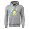The Littleton Women Rugby Club Hoodie by WRS Canterbury is a gray hoodie with a front pocket, hood, and a yellow lemon graphic plus "Littleton Lemons Women's Rugby Club" on the chest.