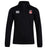 The Lincoln City Youth Rugby Club 1/4 Zip Mid Layer Training Top by EMB Canterbury is a black long-sleeve pullover with the Canterbury logo on the right chest and Lincoln rugby club logo on the left. Ideal for training.