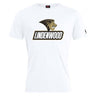 The Lindenwood University Rugby Club Plain Tee by WRS Canterbury is crafted from a premium cotton-heavy blend and showcases "LINDENWOOD" printed beneath a lion head logo in striking black and gold. Ideal for those who value both comfort and style.