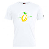 The Littleton Women Rugby Club Plain Tee by WRS Canterbury features a yellow lemon graphic, green leaves, and "LITTLETON LEMONS WOMENS RUGBY CLUB Squeezed since 2021"—a customizable cotton blend tee for true fans and team members.