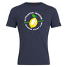 The Littleton Women Rugby Club Plain Tee by WRS Canterbury features a navy cotton blend, "Littleton Lemons Women's Rugby Club" text, lemon graphic, and "Squeezed since 2021" in green. Customize this comfortable, sporty tee for your team!.