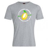 The Littleton Women Rugby Club Plain Tee by WRS Canterbury is a grey cotton blend t-shirt, customizable and perfect for team spirit or casual wear. Features "Littleton Lemons Women's Rugby Club, Squeezing Since 2021" in white and green.