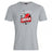 Show your support with the Lincoln City Youth Rugby Club Plain Tee by WRS Canterbury—a gray cotton-blend shirt featuring a rugby ball and domed building graphic, perfect for fans seeking a customizable, sporty look.