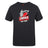 The Lincoln City Youth Rugby Club Plain Tee by WRS Canterbury is a black cotton blend shirt with a "Lincoln City Youth Rugby" logo—red rugby ball and dome—perfect to customize for fans or players.