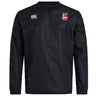 EMB Canterbury Lincoln City Youth Rugby Club Vaposhield Contact Top: black long-sleeve pullover with Vaposhield Technology, Canterbury logo on right chest, and Lincoln RFC crest on left chest.
