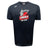 The WRS Canterbury Lincoln City Youth Rugby Tempo Vapodri T-Shirt is a black, moisture-wicking sports tee featuring the team logo with a red rugby ball and building dome graphic on the front.