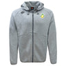 The Littleton Women Rugby Club Tempo Vapodri Full-Zip Hoodie by EMB Canterbury features a hood, two front pockets, black zipper, embroidered logos, and moisture-wicking comfort for everyday wear.