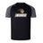 The Lindenwood University Rugby Elite Training Tee by WRS Canterbury is a lightweight black and gray t-shirt that boasts the text "Lindenwood" with a lion logo. Crafted with Vapodri fabrics, this Canterbury training tee guarantees both comfort and style for every wear.