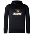 This Lindenwood University Rugby Club Lightweight Hoodie by Canterbury showcases an embroidered Lindenwood logo and lettering with a lion emblem on the front. The black hoodie, designed by WRS Canterbury, also features a convenient kangaroo pocket, seamlessly combining style and functionality.