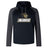 This black and gray hoodie features "Lindenwood" along with a lion logo on the front. The Lindenwood University Rugby Elite Training Hoody by WRS Canterbury offers comfort and versatility, perfectly blending performance and style for any activity.