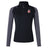The Lincoln City Youth Rugby Women's Elite First Layer by EMB Canterbury is a black and gray long-sleeve pullover featuring a quarter-zip front, left chest "London Rugby Sevens" logo, and moisture-wicking VapoDri technology for comfort.