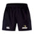 The Lindenwood University Rugby Advantage Short 2.0 by EMB Canterbury athletic shorts showcase the Lindenwood logo on one leg and the Canterbury logo on the other. These eco-friendly shorts are ideal for adaptable training sessions.