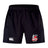 The Lincoln City Youth Rugby Advantage Short 2.0 by EMB Canterbury features a white Canterbury logo on the left leg and a red Lincoln Youth Rugby logo on the right, made with recycled content for sustainability.
