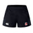 The Lincoln City Youth Rugby Women's Advantage Short 2.0 by EMB Canterbury features logos on both legs and is crafted from recycled materials for eco-friendly, high-performance training.