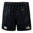 The Lindenwood University Rugby Advantage Rugby Shorts by Canterbury showcase the "Canterbury" logo on the left and the "Lindenwood" logo on the right. Crafted from moisture-wicking fabric, these shorts feature an elastic waistband and a sleek, pocketless design, making them ideal for comfort during intense play.