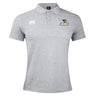 The Lindenwood University Rugby Waimak Polo by EMB Canterbury is crafted from a comfortable cotton polyester blend. It features the classic Canterbury logo and "UNDERWOOD" insignia on the chest, complemented by three buttons for a timeless look.