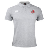The Lincoln City Youth Rugby Waimak Polo by EMB Canterbury features a classic collar, three-button design, Lincoln Rowing Club badge on the left chest, and Canterbury logo on the right in light grey.