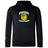 Black Blackthorn RFC Club Lightweight Hoodie by WRS Canterbury with a green and yellow logo of the "blackhorn football rugby club" featuring crossed hammers, displayed on a solid background.