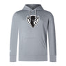 WRS Canterbury DePaul University Club Lightweight Hoodie with a white graphic logo of a stylized bull's head on the front, displayed on a plain background.