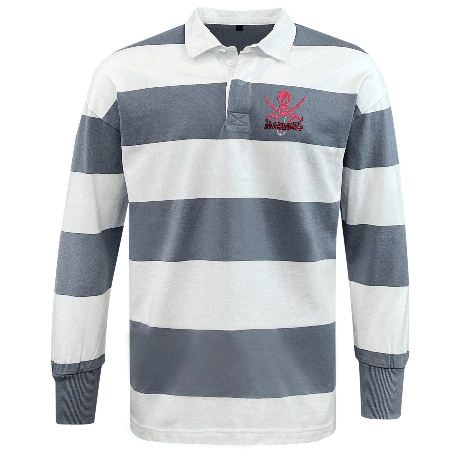 SUNY Maritime Classic Long Sleeve Hooped Rugby Jersey – World