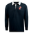 Rye High School Rugby Classic Long Sleeve Solid rugby jersey with a contrasting white collar and a red and white rugby club logo on the chest by EMB Mudoo.