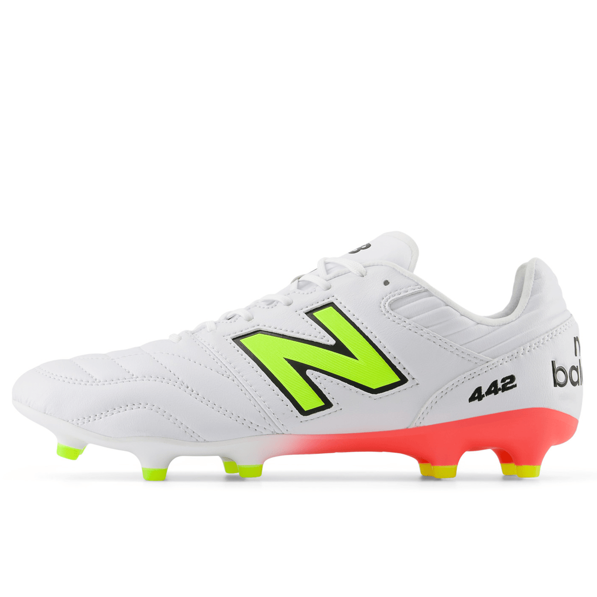 New Balance 442 v2 Pro FG Wide Boots - White/Energy Red/Hi-Lite New Balance 442 v2 Pro FG Wide Boots - White/Energy Red/Hi-Lite