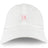 The San Joaquin Memorial Adult Low-Profile Cotton Twill Dad Cap by EMB S&S Activewear is a white dad cap featuring a small red "M" with cross and "RUGBY" embroidered on the front.
