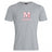 The San Joaquin Memorial Club Plain Tee by WRS Canterbury is a light gray cotton blend short-sleeve shirt with a large red “M” and rugby goal graphic above “RUGBY” printed on the chest.