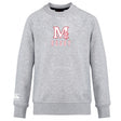 The San Joaquin Club Crew Sweatshirt by WRS Canterbury is a light grey ultra-soft sweatshirt with “M4 Rugby” in red and white on the chest and an embroidered CCC logo on the left sleeve.