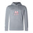 The San Joaquin Club Lightweight Hoodie by WRS Canterbury features "M Rugby" in red and white on the chest, a classic kangaroo pocket, and a light gray Canterbury Club style.